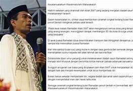 Ceramah Singkat Padat Dan Jelas Tentang Ramadhan