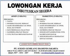 Lowongan Kerja Di Jakarta Barat